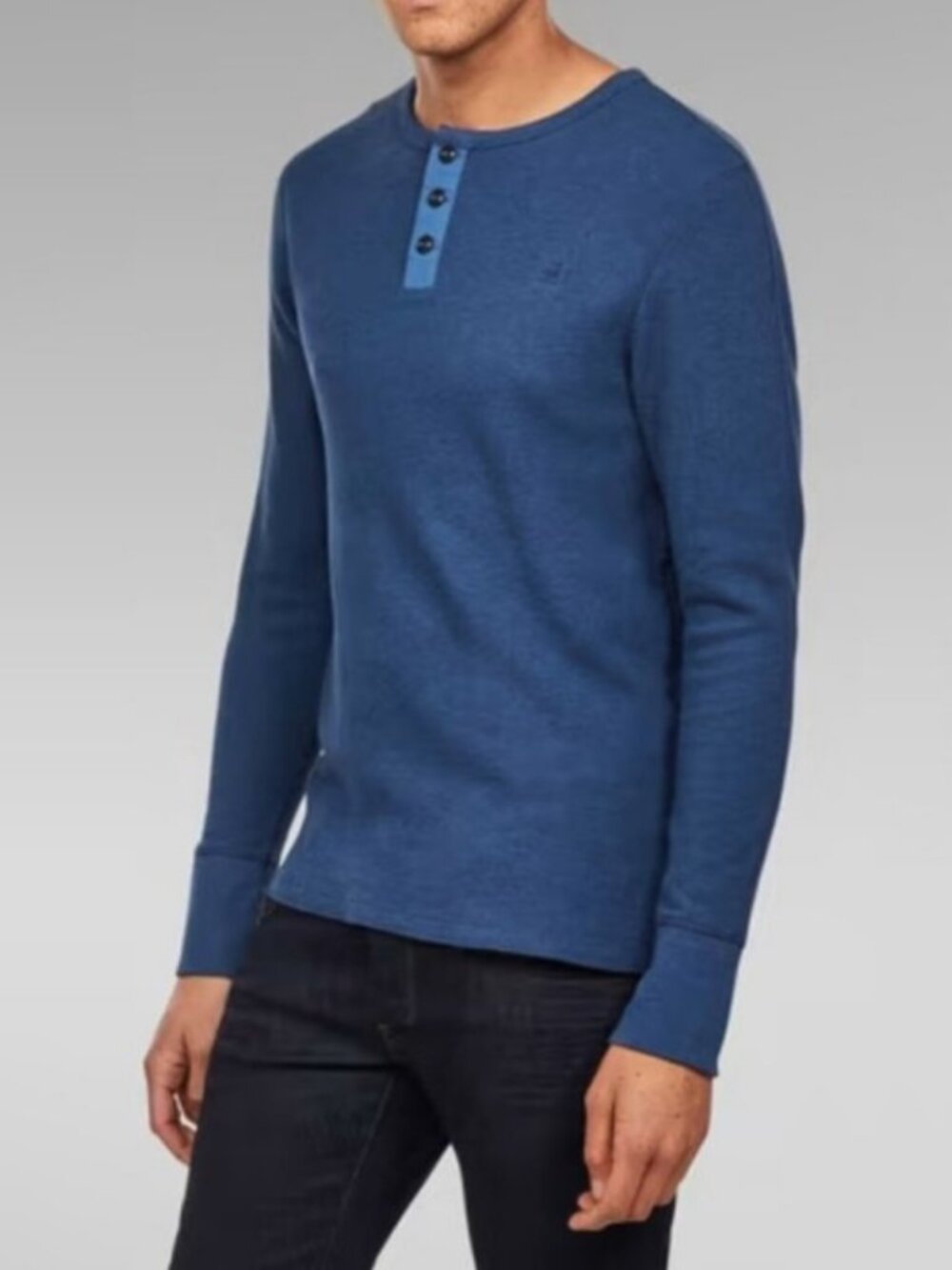 G-Star Raw Korpaz slim granddad t-shirt dark blue men's size S